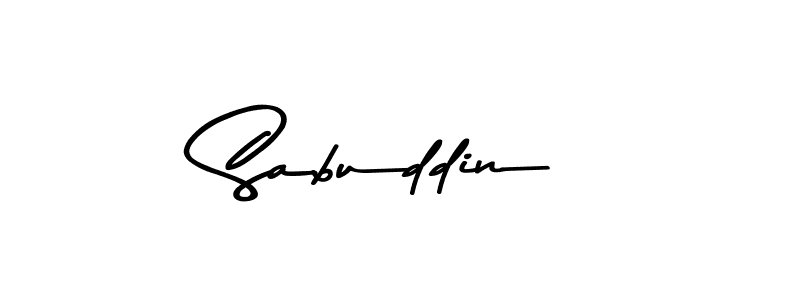 Design your own signature with our free online signature maker. With this signature software, you can create a handwritten (Asem Kandis PERSONAL USE) signature for name Sabuddin. Sabuddin signature style 9 images and pictures png