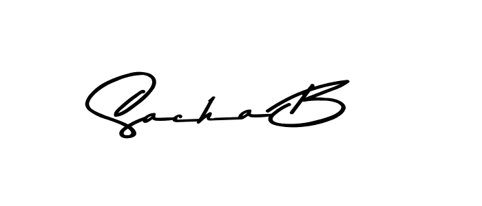 How to make Sacha B signature? Asem Kandis PERSONAL USE is a professional autograph style. Create handwritten signature for Sacha B name. Sacha B signature style 9 images and pictures png