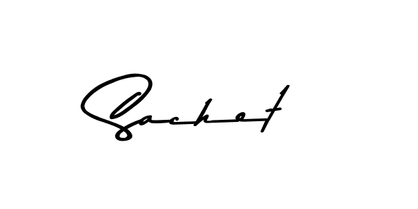 Design your own signature with our free online signature maker. With this signature software, you can create a handwritten (Asem Kandis PERSONAL USE) signature for name Sachet. Sachet signature style 9 images and pictures png