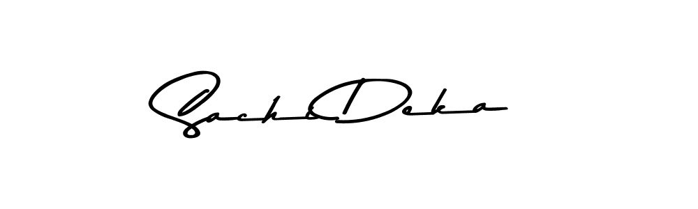 Asem Kandis PERSONAL USE is a professional signature style that is perfect for those who want to add a touch of class to their signature. It is also a great choice for those who want to make their signature more unique. Get Sachi Deka name to fancy signature for free. Sachi Deka signature style 9 images and pictures png