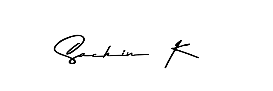 You should practise on your own different ways (Asem Kandis PERSONAL USE) to write your name (Sachin  K) in signature. don't let someone else do it for you. Sachin  K signature style 9 images and pictures png