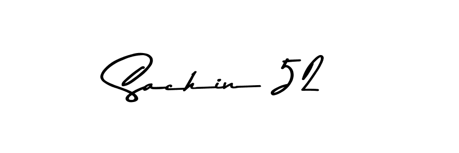 Sachin 52 stylish signature style. Best Handwritten Sign (Asem Kandis PERSONAL USE) for my name. Handwritten Signature Collection Ideas for my name Sachin 52. Sachin 52 signature style 9 images and pictures png