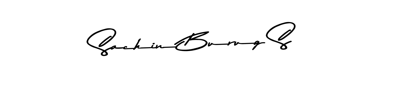 How to Draw Sachin Burug S signature style? Asem Kandis PERSONAL USE is a latest design signature styles for name Sachin Burug S. Sachin Burug S signature style 9 images and pictures png