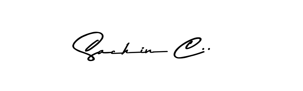 You should practise on your own different ways (Asem Kandis PERSONAL USE) to write your name (Sachin C..) in signature. don't let someone else do it for you. Sachin C.. signature style 9 images and pictures png