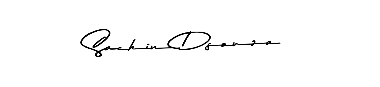 Create a beautiful signature design for name Sachin Dsouza. With this signature (Asem Kandis PERSONAL USE) fonts, you can make a handwritten signature for free. Sachin Dsouza signature style 9 images and pictures png