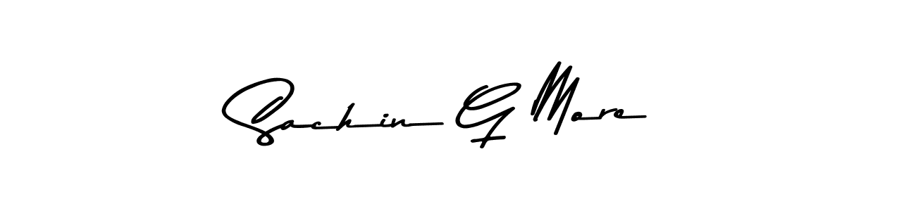 This is the best signature style for the Sachin G More name. Also you like these signature font (Asem Kandis PERSONAL USE). Mix name signature. Sachin G More signature style 9 images and pictures png