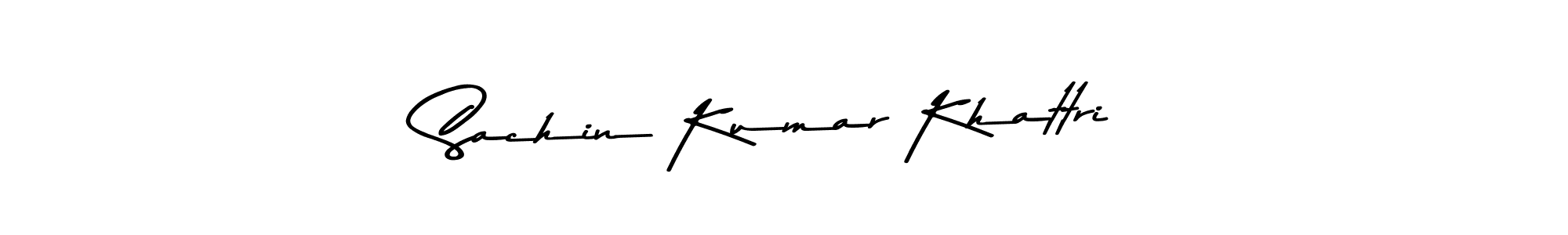 Create a beautiful signature design for name Sachin Kumar Khattri. With this signature (Asem Kandis PERSONAL USE) fonts, you can make a handwritten signature for free. Sachin Kumar Khattri signature style 9 images and pictures png