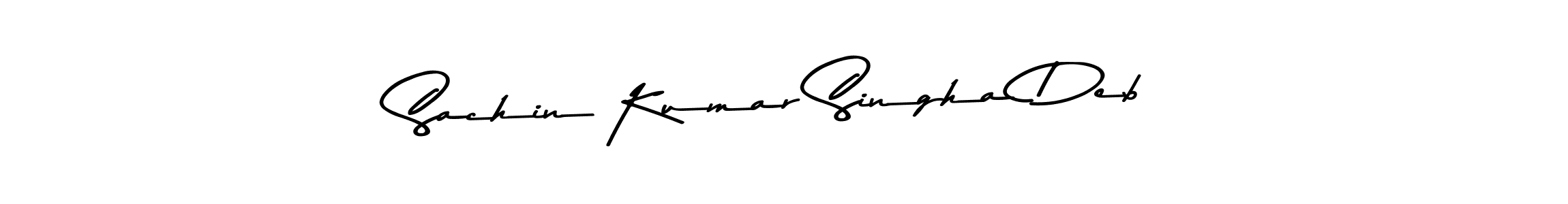 Create a beautiful signature design for name Sachin Kumar Singha Deb. With this signature (Asem Kandis PERSONAL USE) fonts, you can make a handwritten signature for free. Sachin Kumar Singha Deb signature style 9 images and pictures png