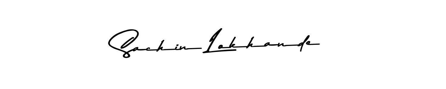 Design your own signature with our free online signature maker. With this signature software, you can create a handwritten (Asem Kandis PERSONAL USE) signature for name Sachin Lokhande. Sachin Lokhande signature style 9 images and pictures png