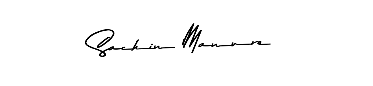 How to make Sachin Manure signature? Asem Kandis PERSONAL USE is a professional autograph style. Create handwritten signature for Sachin Manure name. Sachin Manure signature style 9 images and pictures png