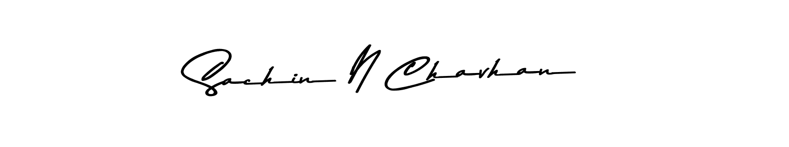 Create a beautiful signature design for name Sachin N Chavhan. With this signature (Asem Kandis PERSONAL USE) fonts, you can make a handwritten signature for free. Sachin N Chavhan signature style 9 images and pictures png