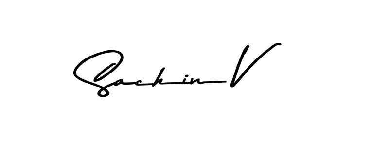Also You can easily find your signature by using the search form. We will create Sachin V name handwritten signature images for you free of cost using Asem Kandis PERSONAL USE sign style. Sachin V signature style 9 images and pictures png