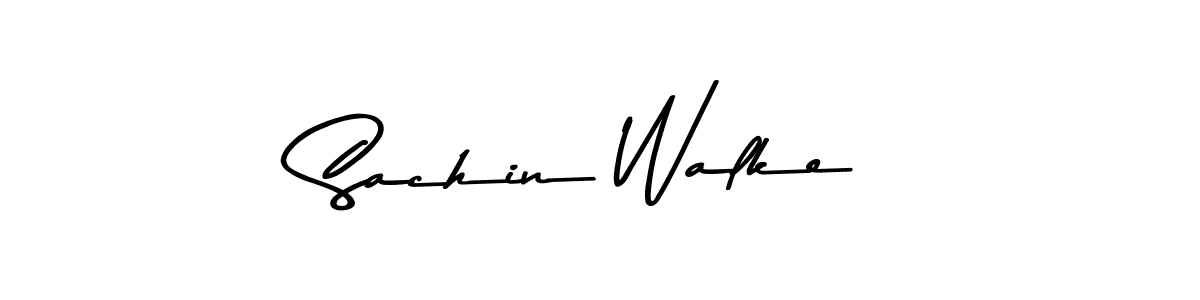 This is the best signature style for the Sachin Walke name. Also you like these signature font (Asem Kandis PERSONAL USE). Mix name signature. Sachin Walke signature style 9 images and pictures png