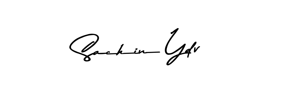 This is the best signature style for the Sachin Ydv name. Also you like these signature font (Asem Kandis PERSONAL USE). Mix name signature. Sachin Ydv signature style 9 images and pictures png