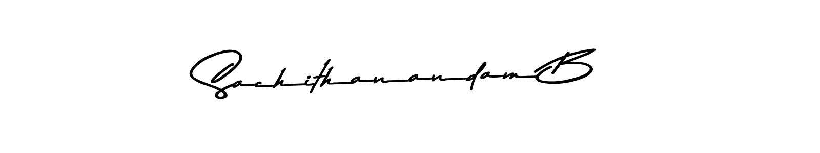 Create a beautiful signature design for name Sachithanandam B. With this signature (Asem Kandis PERSONAL USE) fonts, you can make a handwritten signature for free. Sachithanandam B signature style 9 images and pictures png