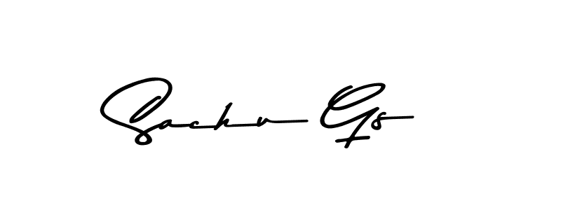 Sachu Gs stylish signature style. Best Handwritten Sign (Asem Kandis PERSONAL USE) for my name. Handwritten Signature Collection Ideas for my name Sachu Gs. Sachu Gs signature style 9 images and pictures png