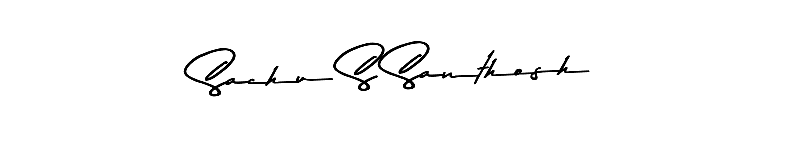 Asem Kandis PERSONAL USE is a professional signature style that is perfect for those who want to add a touch of class to their signature. It is also a great choice for those who want to make their signature more unique. Get Sachu S Santhosh name to fancy signature for free. Sachu S Santhosh signature style 9 images and pictures png