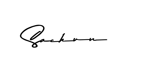 Asem Kandis PERSONAL USE is a professional signature style that is perfect for those who want to add a touch of class to their signature. It is also a great choice for those who want to make their signature more unique. Get Sachun name to fancy signature for free. Sachun signature style 9 images and pictures png