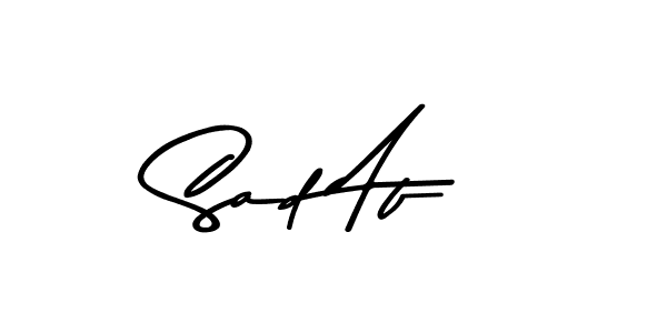 How to make Sad Af signature? Asem Kandis PERSONAL USE is a professional autograph style. Create handwritten signature for Sad Af name. Sad Af signature style 9 images and pictures png