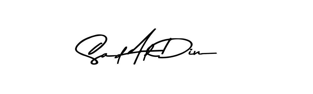 Make a beautiful signature design for name Sad Al Din. Use this online signature maker to create a handwritten signature for free. Sad Al Din signature style 9 images and pictures png