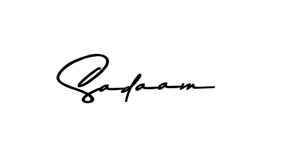 Sadaam stylish signature style. Best Handwritten Sign (Asem Kandis PERSONAL USE) for my name. Handwritten Signature Collection Ideas for my name Sadaam. Sadaam signature style 9 images and pictures png
