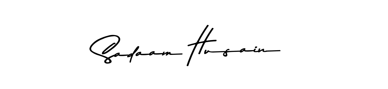 You should practise on your own different ways (Asem Kandis PERSONAL USE) to write your name (Sadaam Husain) in signature. don't let someone else do it for you. Sadaam Husain signature style 9 images and pictures png