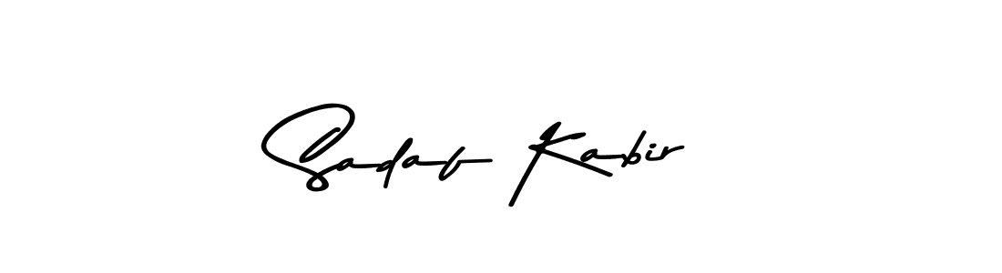 Design your own signature with our free online signature maker. With this signature software, you can create a handwritten (Asem Kandis PERSONAL USE) signature for name Sadaf Kabir. Sadaf Kabir signature style 9 images and pictures png