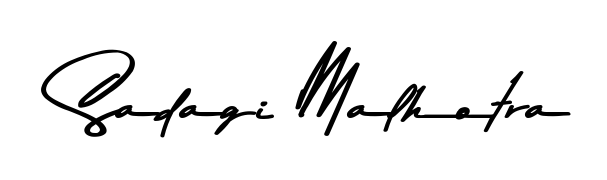 How to make Sadagi Malhotra name signature. Use Asem Kandis PERSONAL USE style for creating short signs online. This is the latest handwritten sign. Sadagi Malhotra signature style 9 images and pictures png