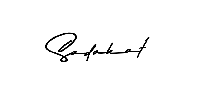 Use a signature maker to create a handwritten signature online. With this signature software, you can design (Asem Kandis PERSONAL USE) your own signature for name Sadakat. Sadakat signature style 9 images and pictures png