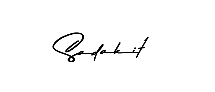 Sadakit stylish signature style. Best Handwritten Sign (Asem Kandis PERSONAL USE) for my name. Handwritten Signature Collection Ideas for my name Sadakit. Sadakit signature style 9 images and pictures png