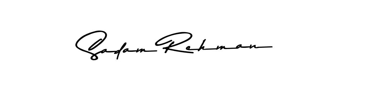 You should practise on your own different ways (Asem Kandis PERSONAL USE) to write your name (Sadam Rehman) in signature. don't let someone else do it for you. Sadam Rehman signature style 9 images and pictures png