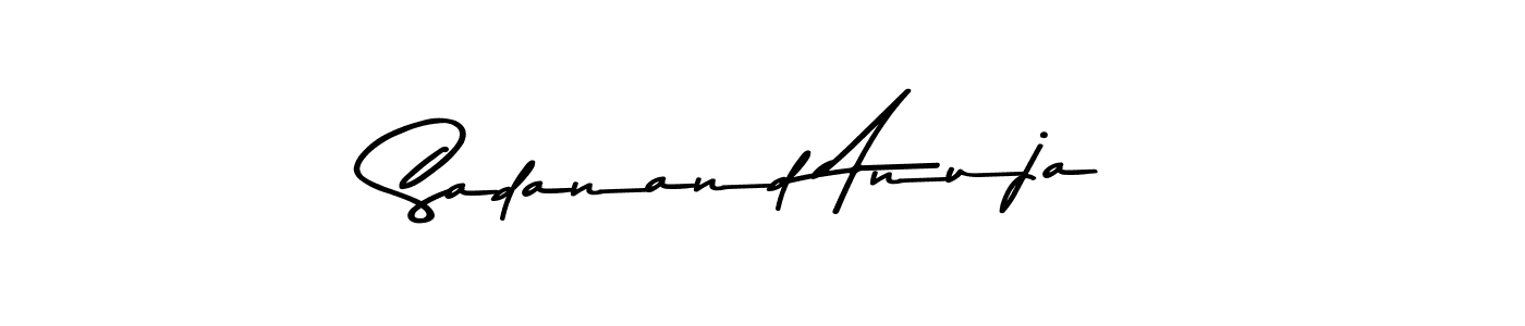 The best way (Asem Kandis PERSONAL USE) to make a short signature is to pick only two or three words in your name. The name Sadanand Anuja include a total of six letters. For converting this name. Sadanand Anuja signature style 9 images and pictures png