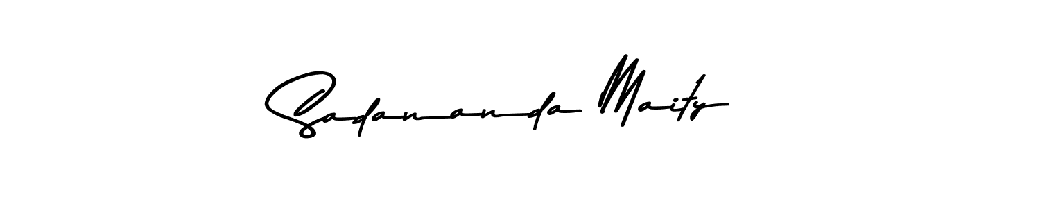 Make a beautiful signature design for name Sadananda Maity. With this signature (Asem Kandis PERSONAL USE) style, you can create a handwritten signature for free. Sadananda Maity signature style 9 images and pictures png