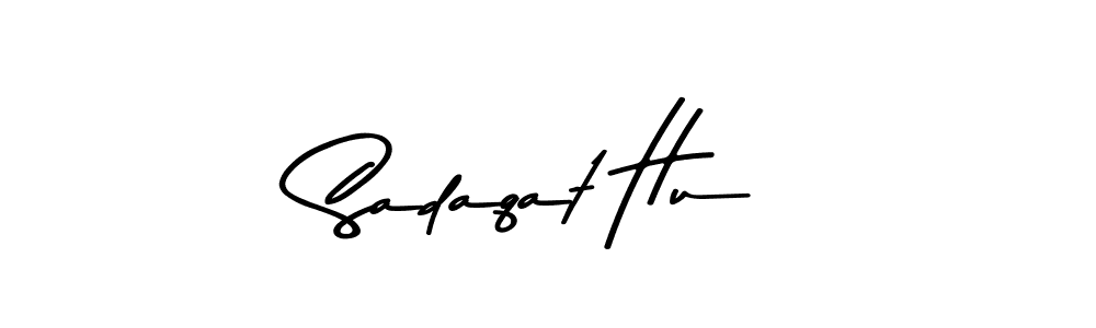 Also You can easily find your signature by using the search form. We will create Sadaqat Hu name handwritten signature images for you free of cost using Asem Kandis PERSONAL USE sign style. Sadaqat Hu signature style 9 images and pictures png