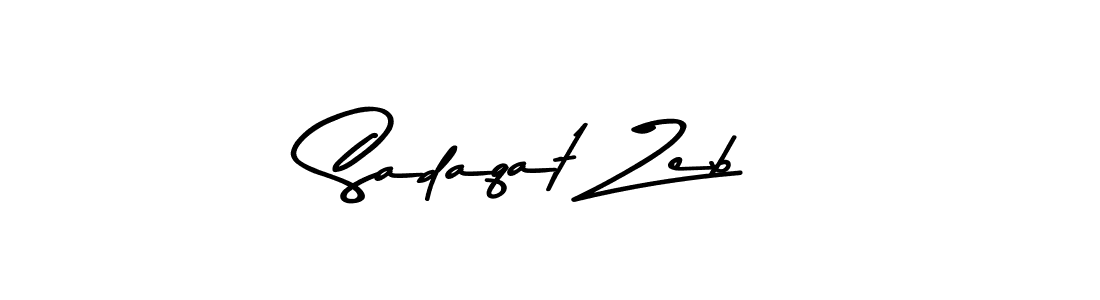 Sadaqat Zeb stylish signature style. Best Handwritten Sign (Asem Kandis PERSONAL USE) for my name. Handwritten Signature Collection Ideas for my name Sadaqat Zeb. Sadaqat Zeb signature style 9 images and pictures png