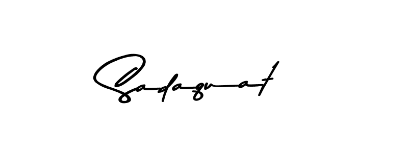 How to make Sadaquat signature? Asem Kandis PERSONAL USE is a professional autograph style. Create handwritten signature for Sadaquat name. Sadaquat signature style 9 images and pictures png
