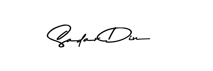 You can use this online signature creator to create a handwritten signature for the name Sadar Din. This is the best online autograph maker. Sadar Din signature style 9 images and pictures png