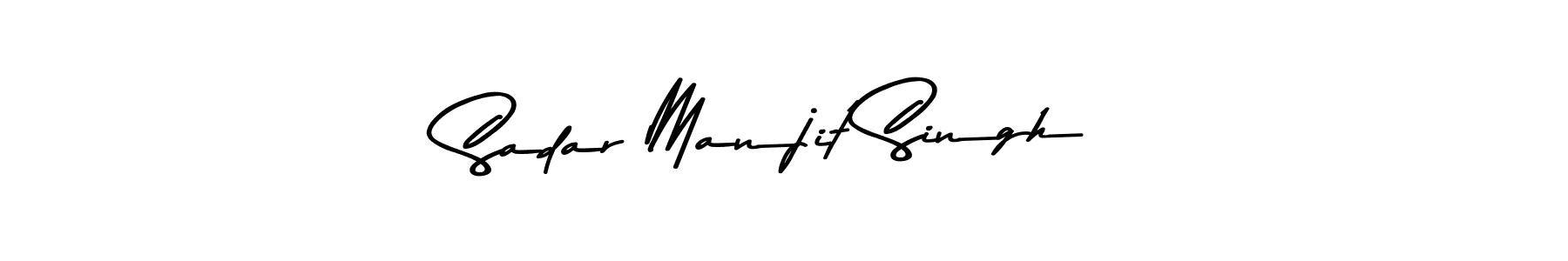 Create a beautiful signature design for name Sadar Manjit Singh. With this signature (Asem Kandis PERSONAL USE) fonts, you can make a handwritten signature for free. Sadar Manjit Singh signature style 9 images and pictures png