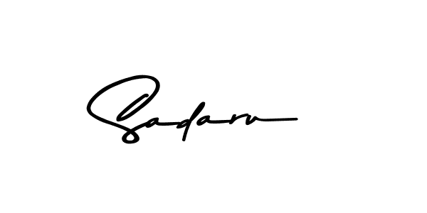 Use a signature maker to create a handwritten signature online. With this signature software, you can design (Asem Kandis PERSONAL USE) your own signature for name Sadaru. Sadaru signature style 9 images and pictures png