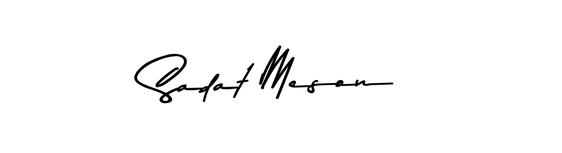 The best way (Asem Kandis PERSONAL USE) to make a short signature is to pick only two or three words in your name. The name Sadat Meson include a total of six letters. For converting this name. Sadat Meson signature style 9 images and pictures png