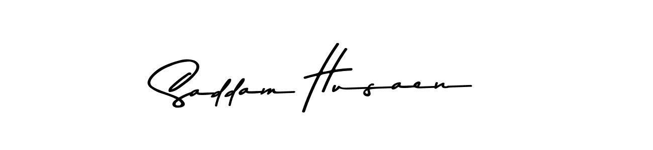 You should practise on your own different ways (Asem Kandis PERSONAL USE) to write your name (Saddam Husaen) in signature. don't let someone else do it for you. Saddam Husaen signature style 9 images and pictures png