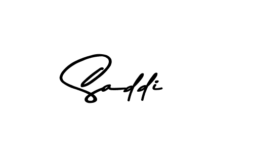 How to make Saddi name signature. Use Asem Kandis PERSONAL USE style for creating short signs online. This is the latest handwritten sign. Saddi signature style 9 images and pictures png