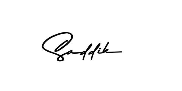 Make a beautiful signature design for name Saddik. With this signature (Asem Kandis PERSONAL USE) style, you can create a handwritten signature for free. Saddik signature style 9 images and pictures png