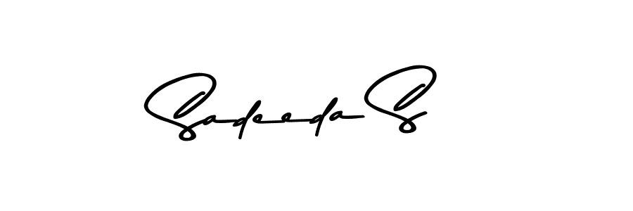 Sadeeda S stylish signature style. Best Handwritten Sign (Asem Kandis PERSONAL USE) for my name. Handwritten Signature Collection Ideas for my name Sadeeda S. Sadeeda S signature style 9 images and pictures png