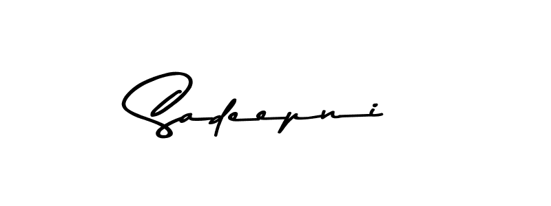 Sadeepni stylish signature style. Best Handwritten Sign (Asem Kandis PERSONAL USE) for my name. Handwritten Signature Collection Ideas for my name Sadeepni. Sadeepni signature style 9 images and pictures png