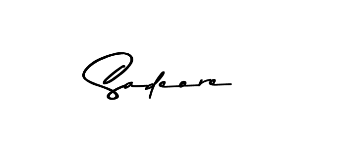 Make a beautiful signature design for name Sadeore. Use this online signature maker to create a handwritten signature for free. Sadeore signature style 9 images and pictures png