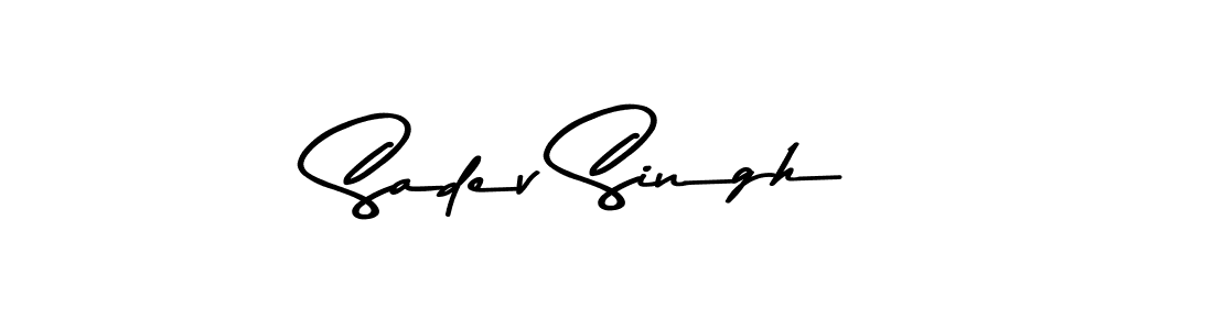 The best way (Asem Kandis PERSONAL USE) to make a short signature is to pick only two or three words in your name. The name Sadev Singh include a total of six letters. For converting this name. Sadev Singh signature style 9 images and pictures png