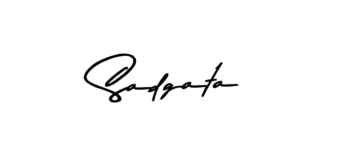 How to make Sadgata signature? Asem Kandis PERSONAL USE is a professional autograph style. Create handwritten signature for Sadgata name. Sadgata signature style 9 images and pictures png