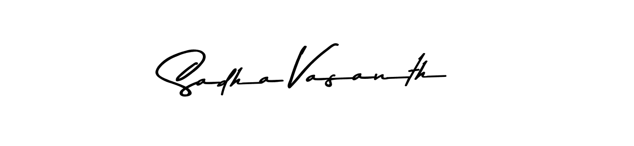 Make a short Sadha Vasanth signature style. Manage your documents anywhere anytime using Asem Kandis PERSONAL USE. Create and add eSignatures, submit forms, share and send files easily. Sadha Vasanth signature style 9 images and pictures png