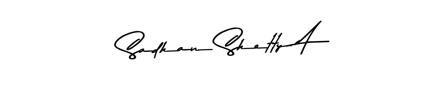 How to make Sadhan Shetty A signature? Asem Kandis PERSONAL USE is a professional autograph style. Create handwritten signature for Sadhan Shetty A name. Sadhan Shetty A signature style 9 images and pictures png
